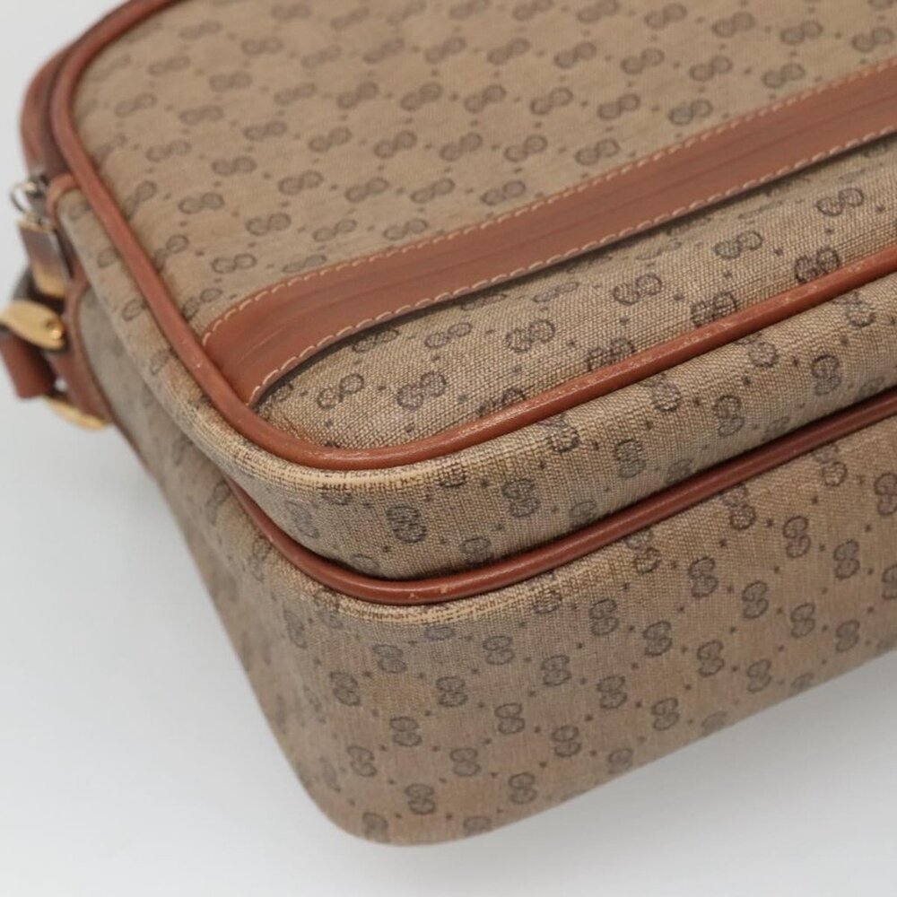 Authentic GUCCI Micro GG Supreme Shoulder Bag PVC Beige Gold 001 115 5443 - Picture 7 of 16